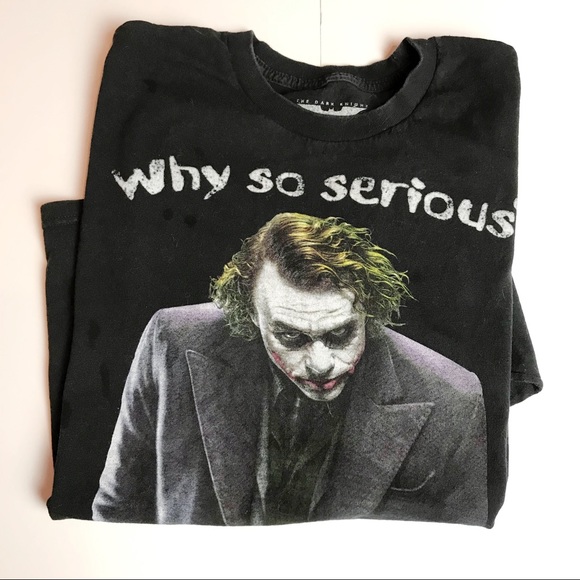 Vintage Joker The Dark Knight T Shirt Large Heath Ledger - Picture 6 of 6